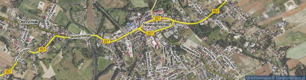 Zdjęcie satelitarne Chomontowicza Stanisława ul.