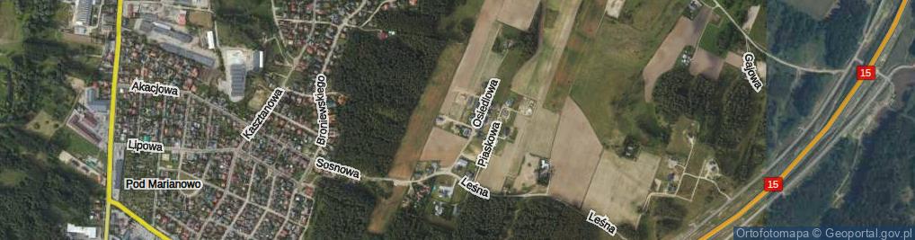 Zdjęcie satelitarne Chabrowa ul.