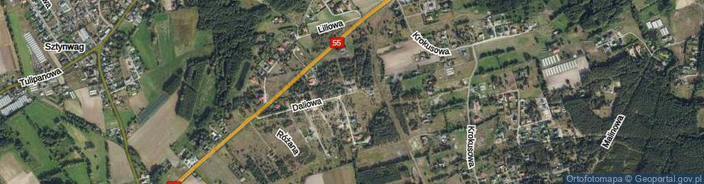 Zdjęcie satelitarne Chabrowa ul.