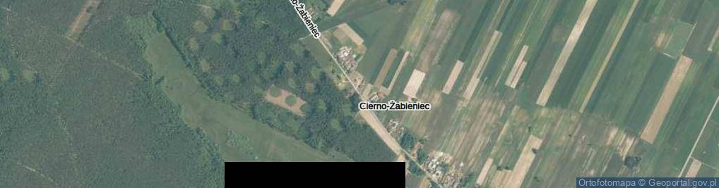 Zdjęcie satelitarne Cierno-Żabieniec ul.