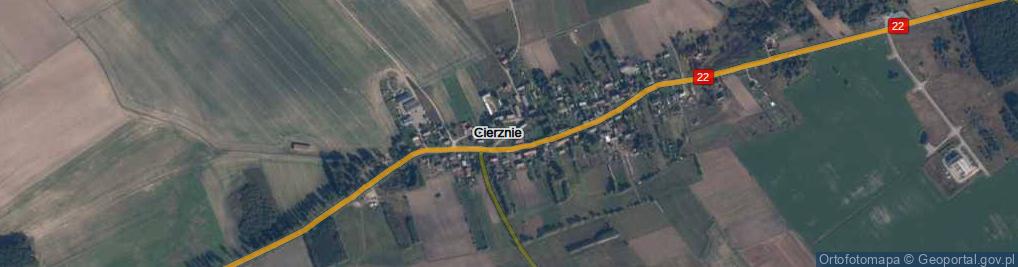 Zdjęcie satelitarne Cierznie ul.
