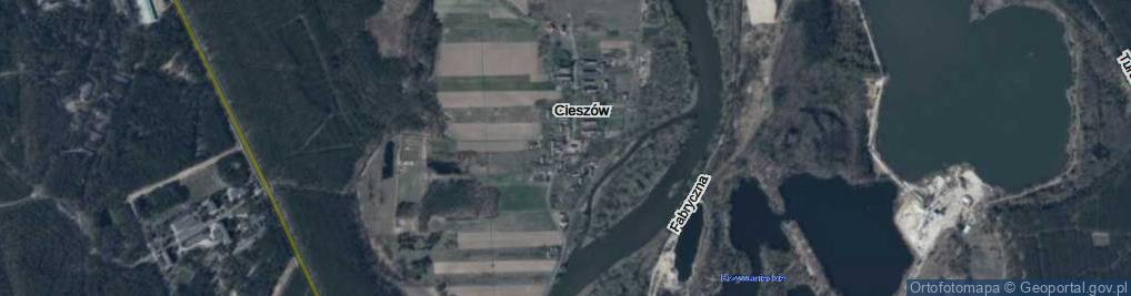 Zdjęcie satelitarne Cieszów ul.