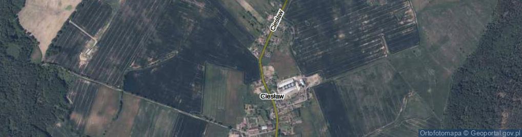 Zdjęcie satelitarne Ciesław ul.