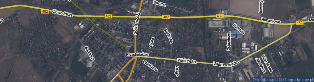 Zdjęcie satelitarne Cichy Zaułek ul.
