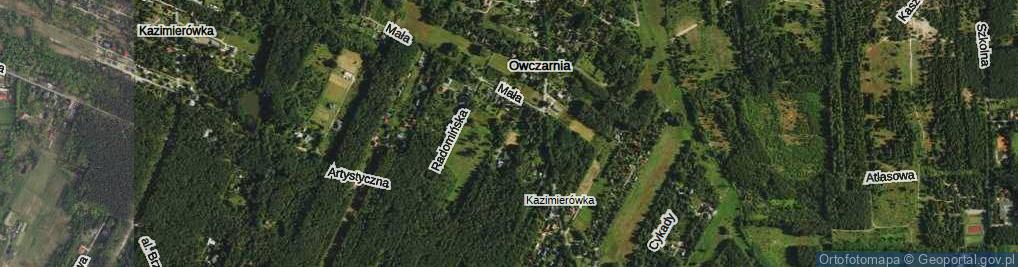 Zdjęcie satelitarne Ciszy Leśnej ul.
