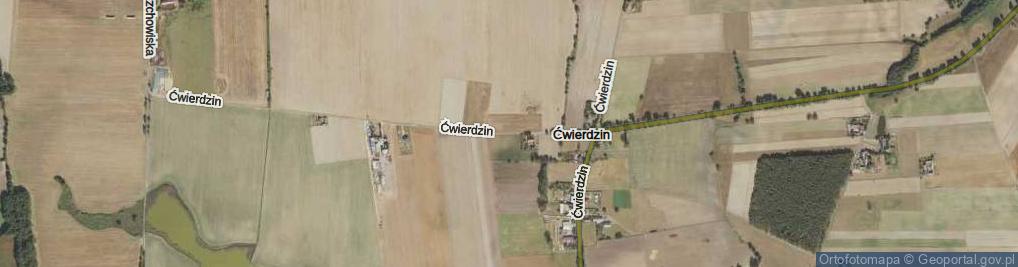 Zdjęcie satelitarne Ćwierdzin ul.