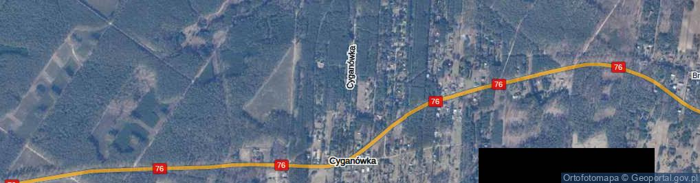 Zdjęcie satelitarne Cyganówka ul.