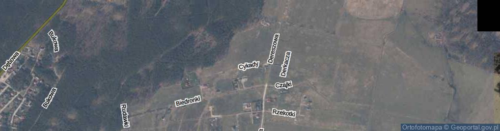 Zdjęcie satelitarne Cykady ul.
