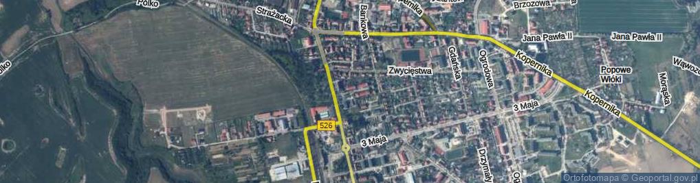 Zdjęcie satelitarne Cyganka Kazimierza, ks. ul.