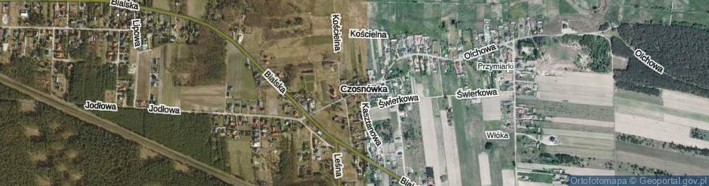 Zdjęcie satelitarne Czosnówka ul.