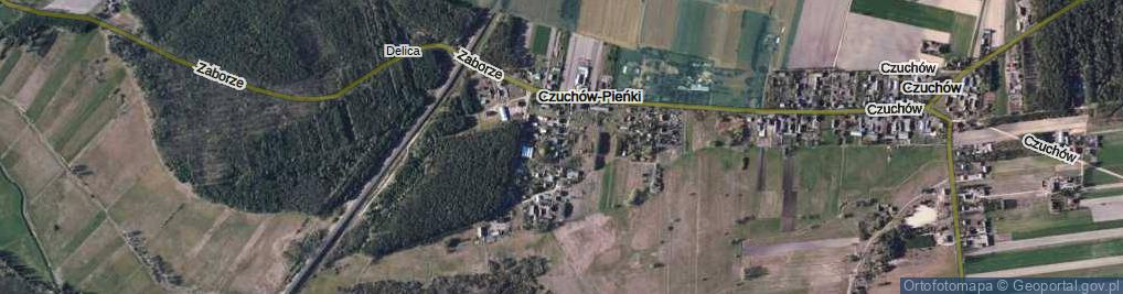 Zdjęcie satelitarne Czuchów-Pieńki ul.