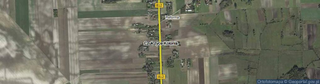 Zdjęcie satelitarne Czułczyce-Kolonia ul.
