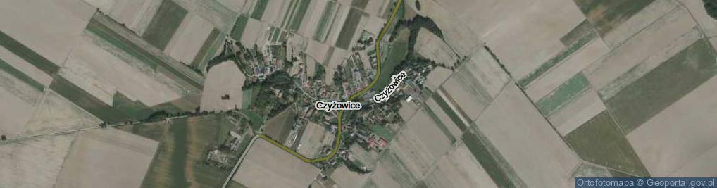 Zdjęcie satelitarne Czyżowice ul.