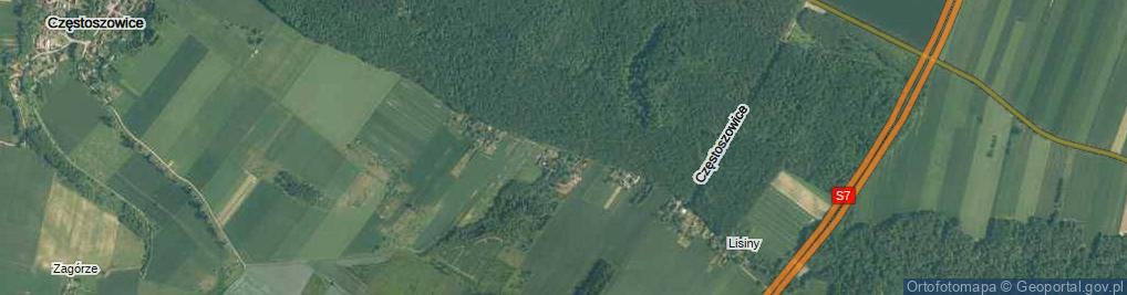 Zdjęcie satelitarne Częstoszowice ul.