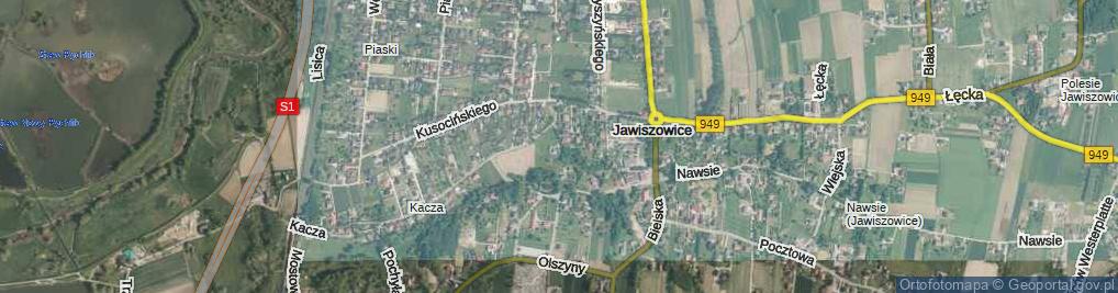 Zdjęcie satelitarne Czworaki ul.