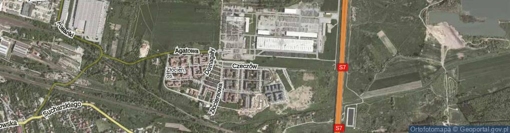 Zdjęcie satelitarne Czeczów Henryka i Karola ul.