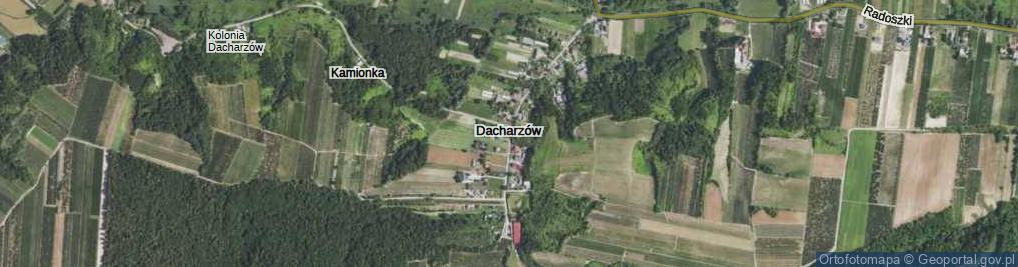 Zdjęcie satelitarne Dacharzów ul.