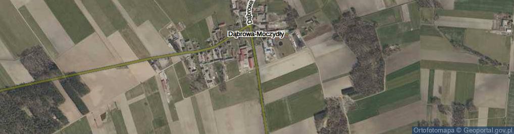 Zdjęcie satelitarne Dąbrowa-Moczydły ul.
