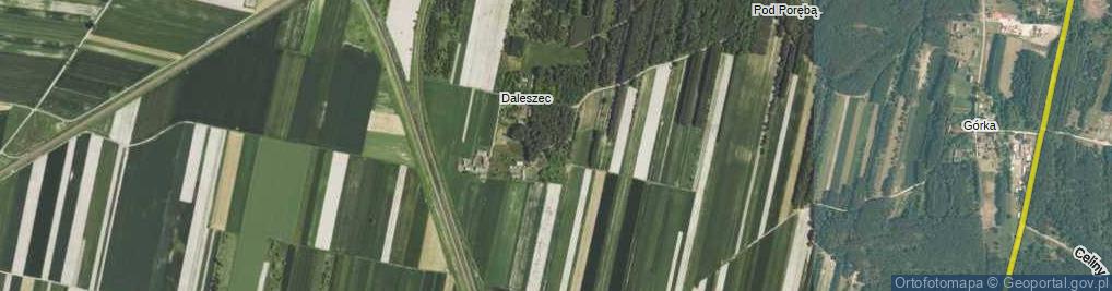Zdjęcie satelitarne Daleszec ul.