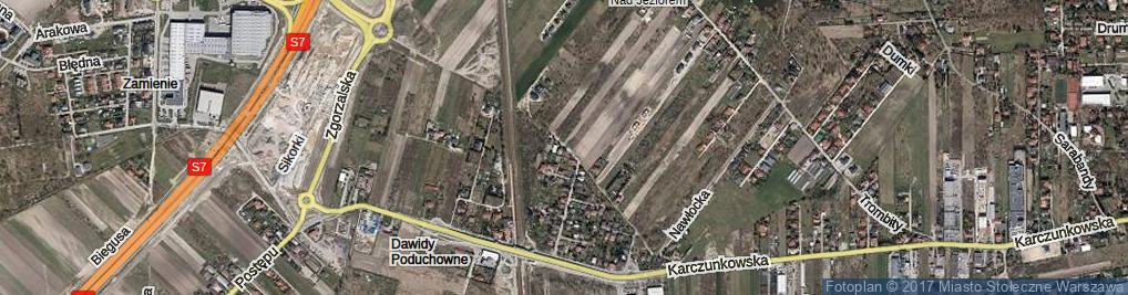 Zdjęcie satelitarne Dawidowska ul.