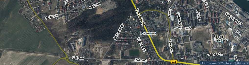 Zdjęcie satelitarne Dąbka Stanisława, płk. ul.