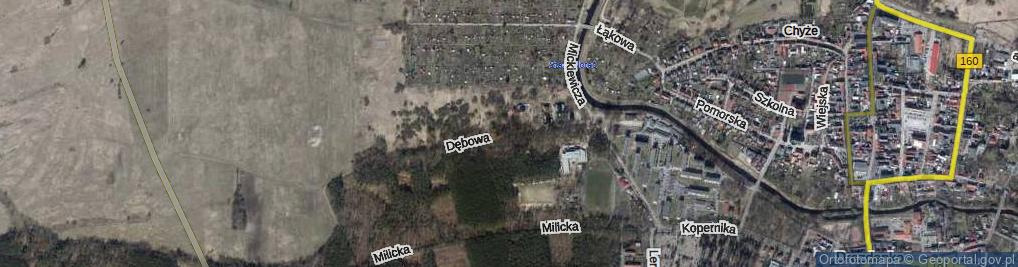 Zdjęcie satelitarne Dębowa ul.