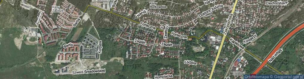 Zdjęcie satelitarne Dercza Władysława, ks. ul.