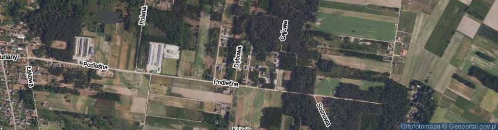 Zdjęcie satelitarne Dębowa ul.