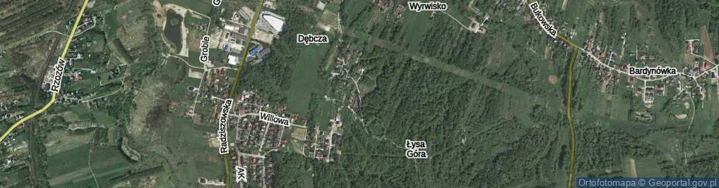 Zdjęcie satelitarne Dębca ul.