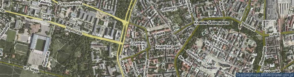 Zdjęcie satelitarne Dolnych Młynów ul.
