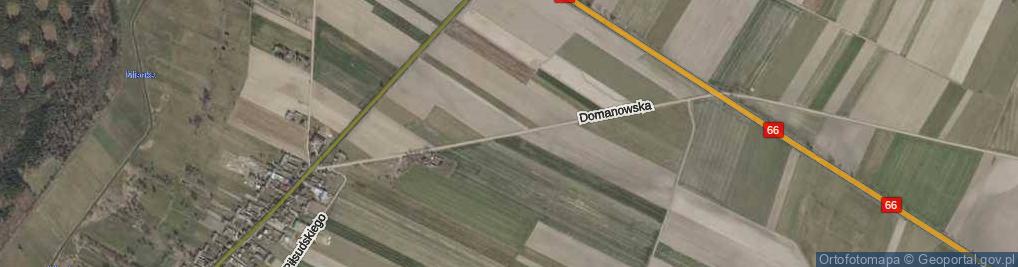 Zdjęcie satelitarne Domanowska ul.