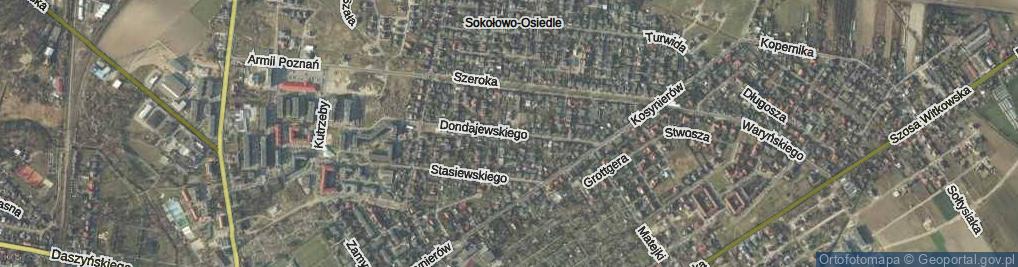 Zdjęcie satelitarne Dondajewskiego ul.