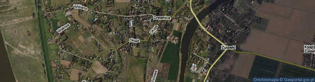Zdjęcie satelitarne Drewnica ul.