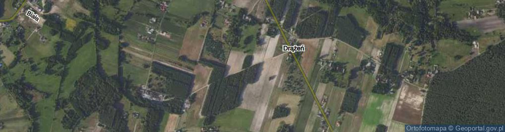 Zdjęcie satelitarne Drążeń ul.