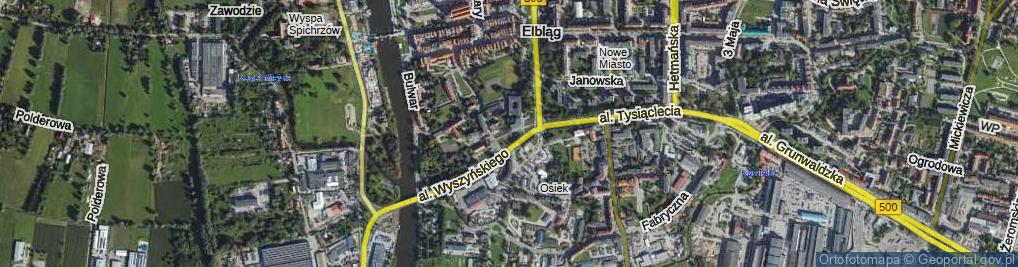 Zdjęcie satelitarne Drzewna ul.