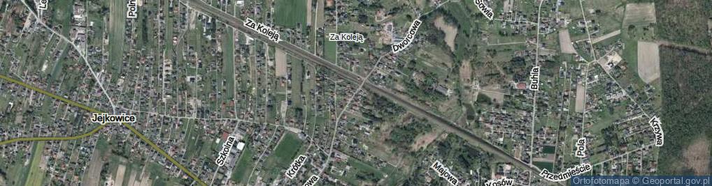 Zdjęcie satelitarne Dworcowa ul.