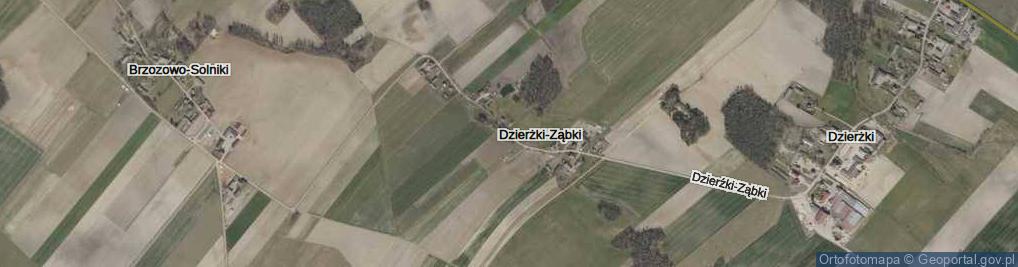 Zdjęcie satelitarne Dzierżki-Ząbki ul.