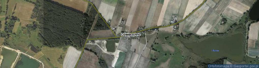 Zdjęcie satelitarne Dźwierzchno ul.