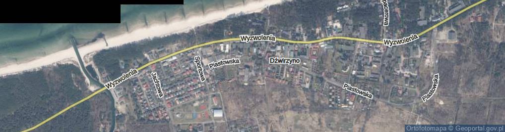 Zdjęcie satelitarne Dźwirzyno ul.