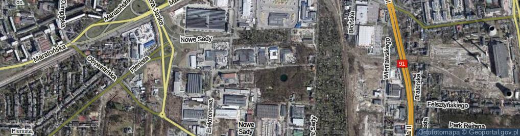 Zdjęcie satelitarne Elektronowa ul.