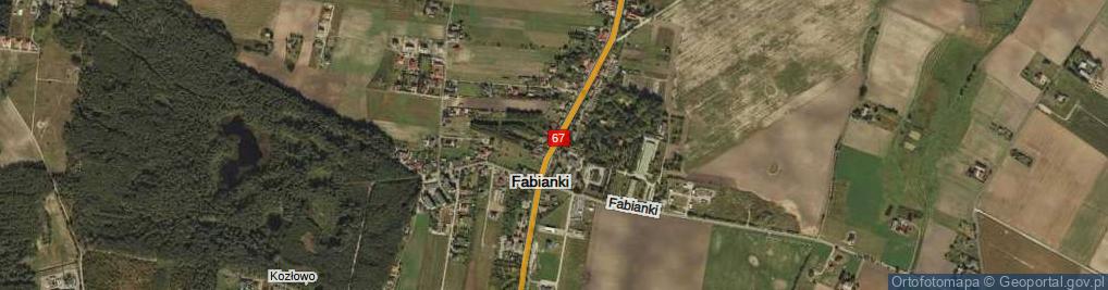 Zdjęcie satelitarne Fabianki ul.
