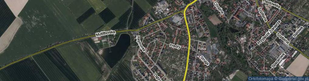Zdjęcie satelitarne Fiedlera Arkadego ul.