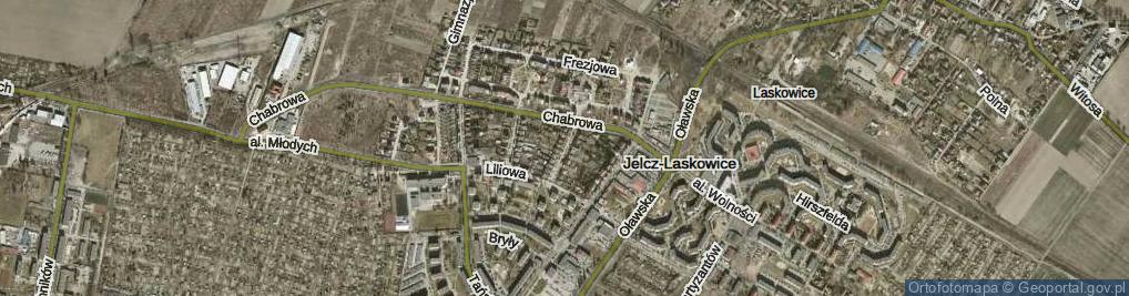 Zdjęcie satelitarne Fiołkowa ul.