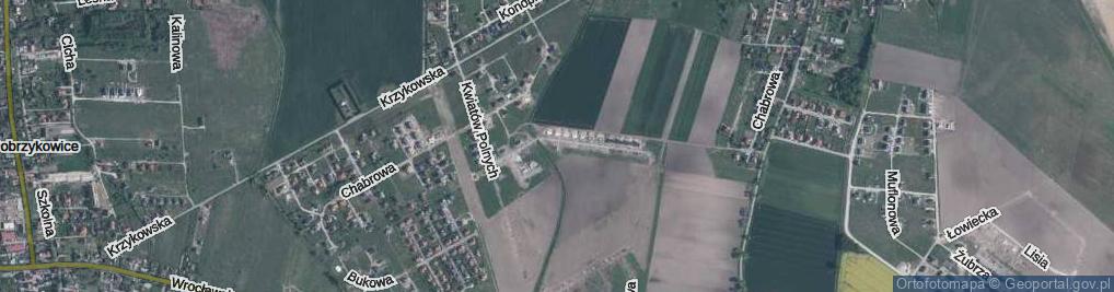 Zdjęcie satelitarne Fiołkowa ul.