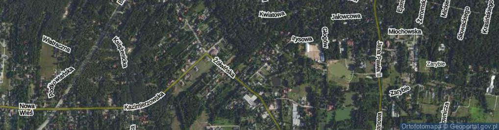 Zdjęcie satelitarne Fiołkowa ul.