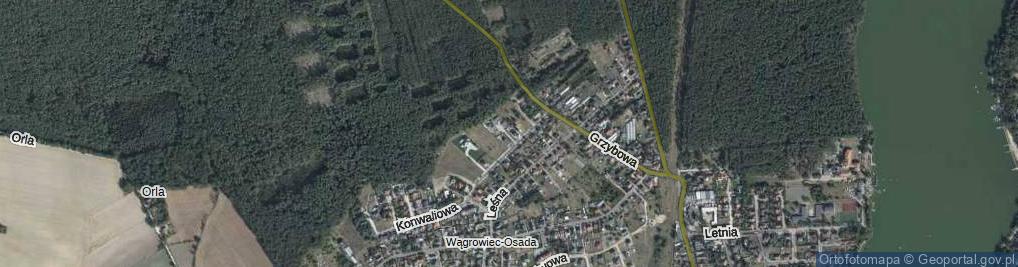 Zdjęcie satelitarne Fiołkowa ul.