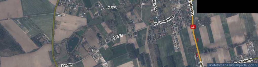 Zdjęcie satelitarne Folusz ul.