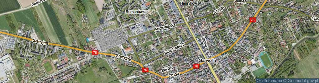 Zdjęcie satelitarne Garwolińska ul.