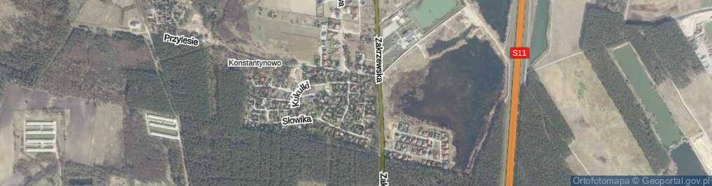 Zdjęcie satelitarne Gawrona ul.