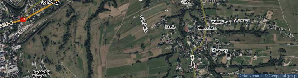 Zdjęcie satelitarne Galicówka ul.